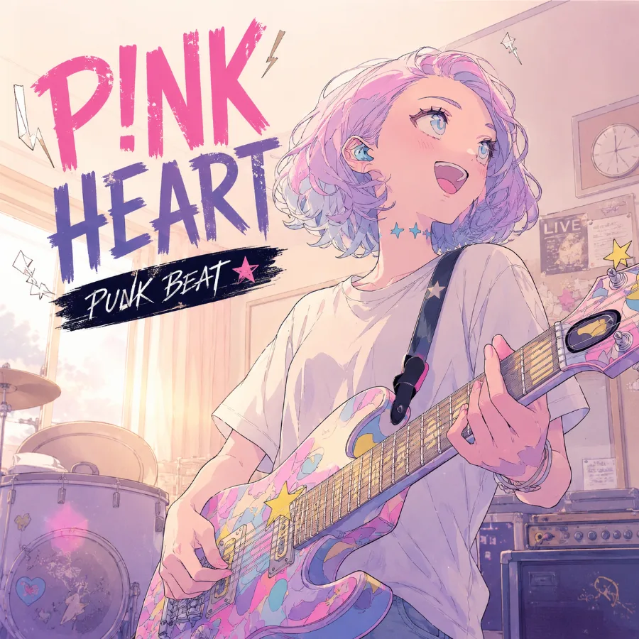 P!NK HEART / PUNK BEAT ジャケット